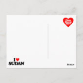 I LIEBE SUDAN POSTKARTE (Rückseite)
