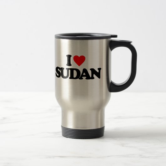 I LIEBE SUDAN REISEBECHER (Rechts)