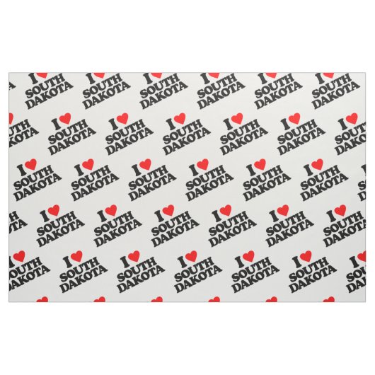 I LIEBE SÜDDAKOTA STOFF (Fat Quarter (45,7 x 55,9 cm))