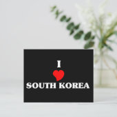 I Liebe Südkorea Postkarte (Stehend Vorderseite)