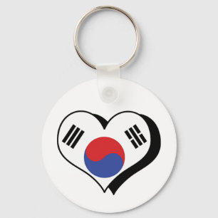 I Liebe Südkorea Schlüsselanhänger