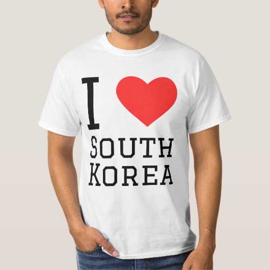 I Liebe Südkorea T-Shirt (Vorderseite)