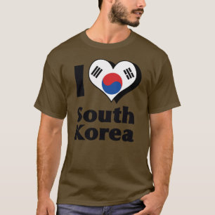 I Liebe Südkoreas Flaggen-Shirt T-Shirt