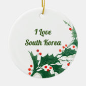 I Liebe Südkoreas Weihnachtsschmuck (Vorne)