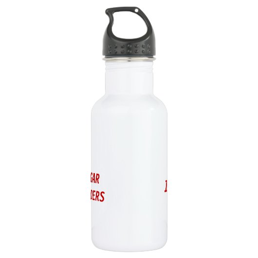 I Liebe Sugar Gliders Edelstahlflasche (Rückseite)