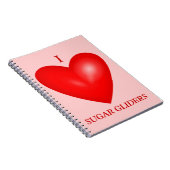 I Liebe Sugar Gliders Notizblock (Rechte Seite)