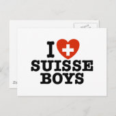 I Liebe Suisse Boys Postkarte (Vorne/Hinten)