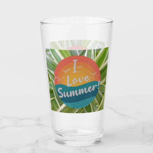 I Liebe Summer Glas (Rückseite)