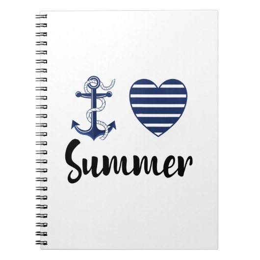 I Liebe Summer Notizblock (Vorderseite)