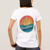 I Liebe Summer Women's Basic T-Shirt (Rückseite)