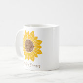 I Liebe Sun Blume Tasse (Vorderseite Links)
