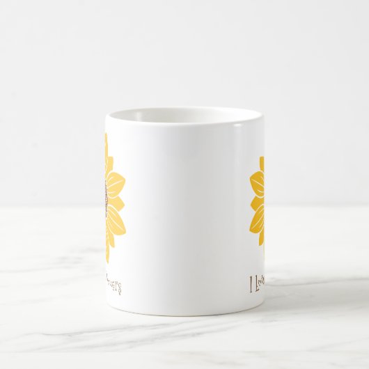 I Liebe Sun Blume Tasse (Mittel)