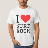 I Liebe Surf Rock T-Shirt (Vorderseite)
