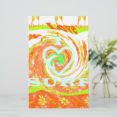 I Liebe Surf: Schönes Blumengestein mit Cooler Tex Briefpapier (Stehend Vorderseite)