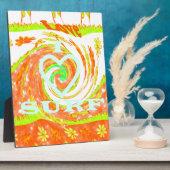 I Liebe Surf: Schönes Blumengestein mit Cooler Tex Fotoplatte (Seite)