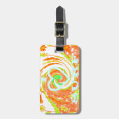 I Liebe Surf: Schönes Blumengestein mit Cooler Tex Gepäckanhänger (Vorderseite vertikal)