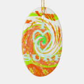 I Liebe Surf: Schönes Blumengestein mit Cooler Tex Keramik Ornament (Rechts)