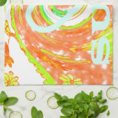 I Liebe Surf: Schönes Blumengestein mit Cooler Tex Küchentuch (Gefaltet)