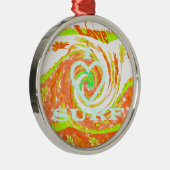 I Liebe Surf: Schönes Blumengestein mit Cooler Tex Ornament Aus Metall (Rechts)