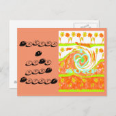 I Liebe surfen Hakuna Matata mädchenhaft surfen Po Postkarte (Vorne/Hinten)