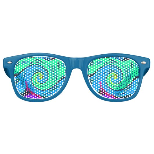 I Liebe Surfen Hakuna Matata Waves Party Shades Partybrille (Vorderseite)