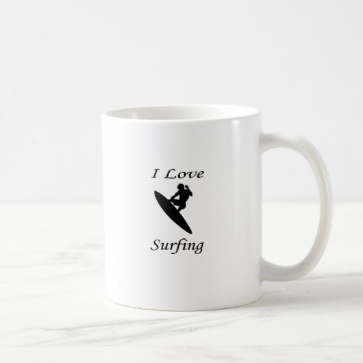 I Liebe Surfen Kaffeetasse (Rechts)