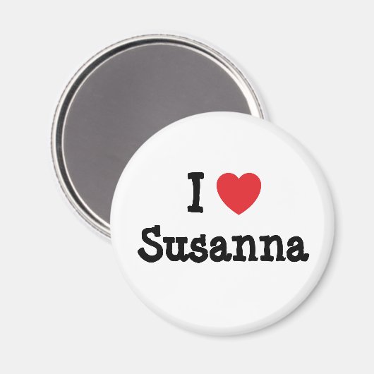 I Liebe Susanna Herz T - Shirts Magnet (Vorderseite/Rückseite)