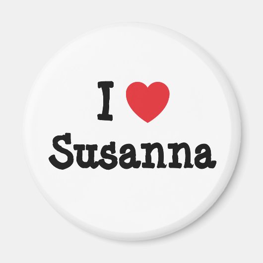 I Liebe Susanna Herz T - Shirts Magnet (Vorne)
