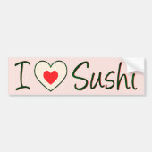 I Liebe Sushi Autoaufkleber (Vorne)