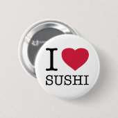 I LIEBE SUSHI BUTTON (Vorne & Hinten)