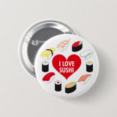 I Liebe Sushi Button (Vorne & Hinten)