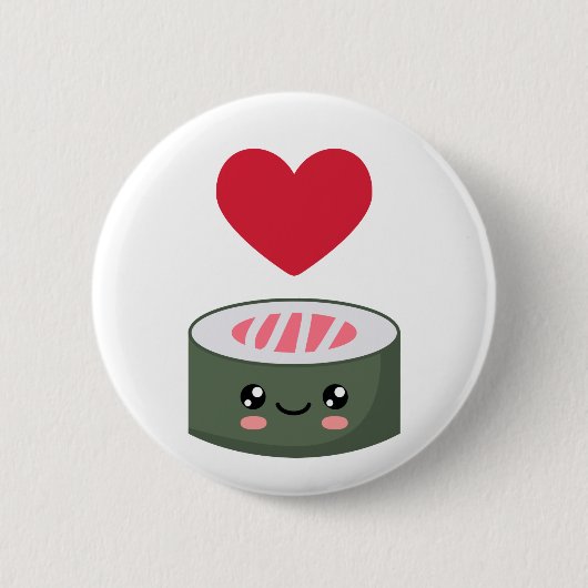I Liebe Sushi Button (Vorderseite)