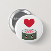 I Liebe Sushi Button (Vorne & Hinten)
