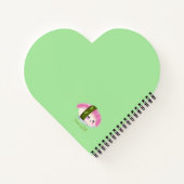 I Liebe Sushi Funny Food Notizblock (Rückseite)