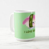 I Liebe Sushi Funny Phrases Kaffeetasse (Vorderseite Links)