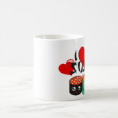 I Liebe-Sushi Kaffeetasse (Mittel)