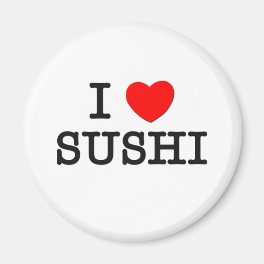 I Liebe SUSHI (Lebensmittel) Magnet (Vorne)