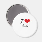 I Liebe Sushi Magnet (Vorderseite/Rückseite)