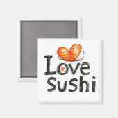 I Liebe Sushi Magnet (Vorderseite/Rückseite)