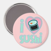 I Liebe Sushi Magnet (Vorderseite/Rückseite)