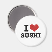 I Liebe Sushi Magnet (Vorderseite/Rückseite)