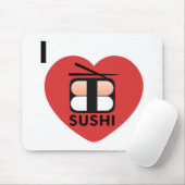 I Liebe-Sushi Mousepad (Mit Mouse)