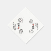I Liebe Sushi Napkin Serviette (Ecke)