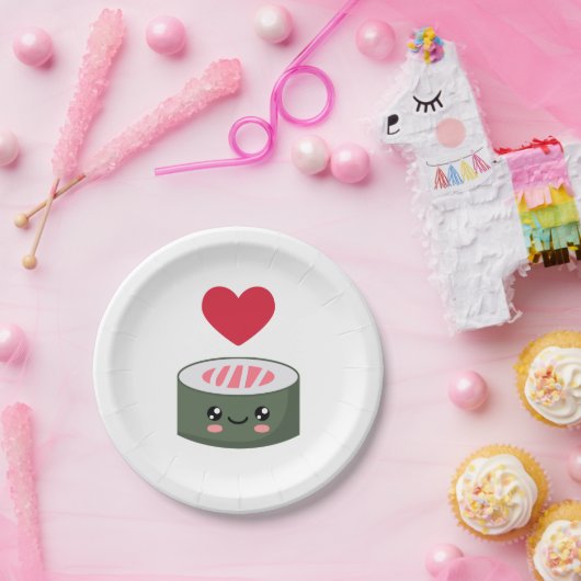 I Liebe Sushi Pappteller (Party)