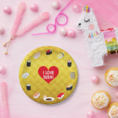 I LIEBE SUSHI PAPPTELLER (Party)