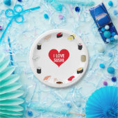 I LIEBE SUSHI PAPPTELLER (Party)