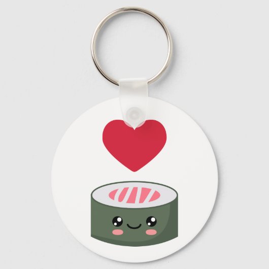 I Liebe Sushi Schlüsselanhänger (Vorderseite)