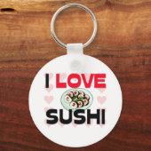 I Liebe Sushi Schlüsselanhänger (Vorderseite)