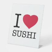 I LIEBE SUSHI SOCKELSCHILD (Vorderseite)