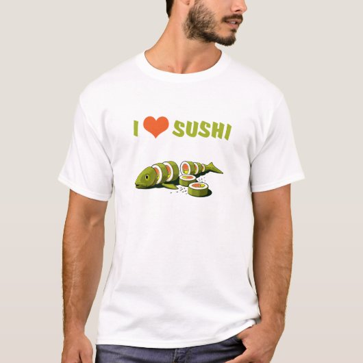 I Liebe-Sushi T-Shirt (Vorderseite)